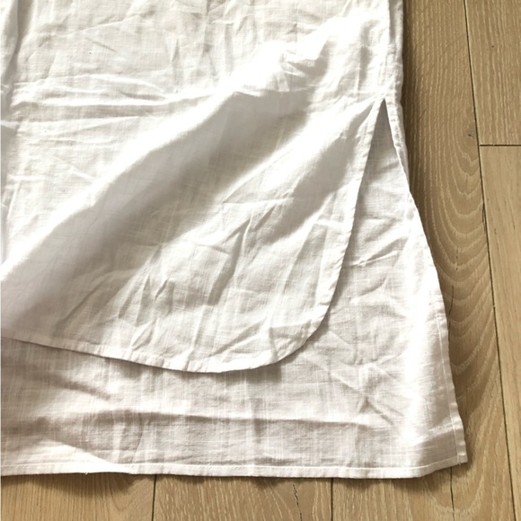 Knix Oversized Beach Coverup Shirt in White Size XL - Picture 3 of 11